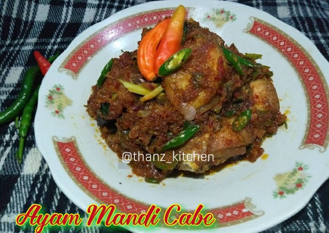 Ayam Mandi Cabe (cocok untuk buka puasa)