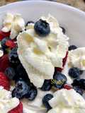 Whipped Cream with Mixed Berries!