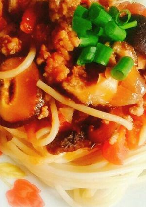 Hình của món Spaghetti tại nhà.