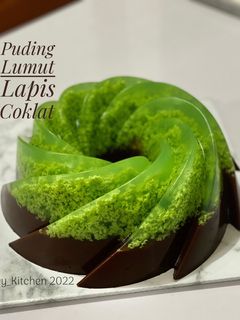 Foto resep Puding Lumut Lapis Coklat