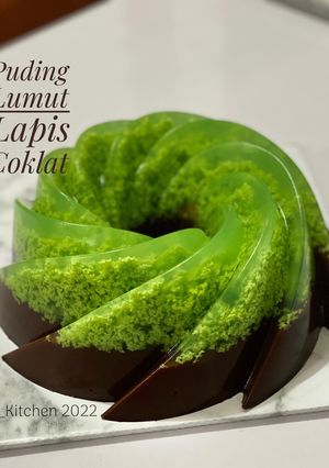 Foto resep Puding Lumut Lapis Coklat