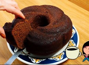 Foto de Bolo de chocolate sem farinha de trigo e bem fofinho
