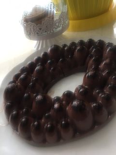 عکسی از دستور دسر كرم شكلاتی