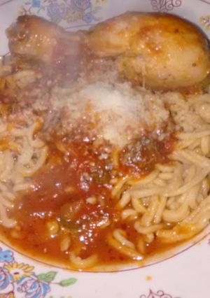 Una foto de Fideos caseros de pimenton