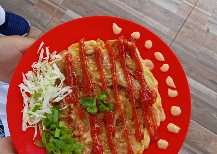 Cara Gampang Membuat Okonomiyaki suka suka, Bikin Ngiler