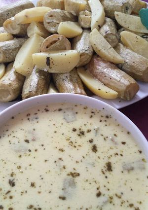 صورة لوصفة كوسا باللبن (بحشوة البرغل وحمص)
