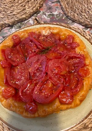 Una foto de Tarta Tatin de tomates !!!!!