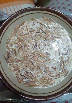 صورة لوصفة شعيريه بالحليب