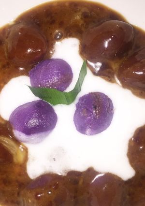 Foto resep Bubur candil ubi ungu