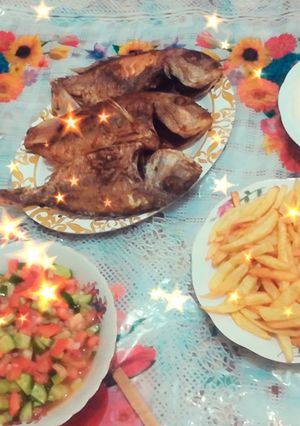 صورة لوصفة سمك مقلي