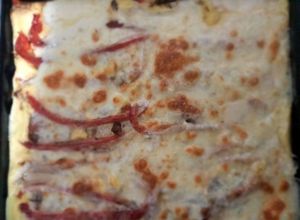 Una foto de Frittata de Tomate, Morrón y Queso al horno