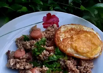 Siap Saji Nasi goreng hitam Nikmat Lezat