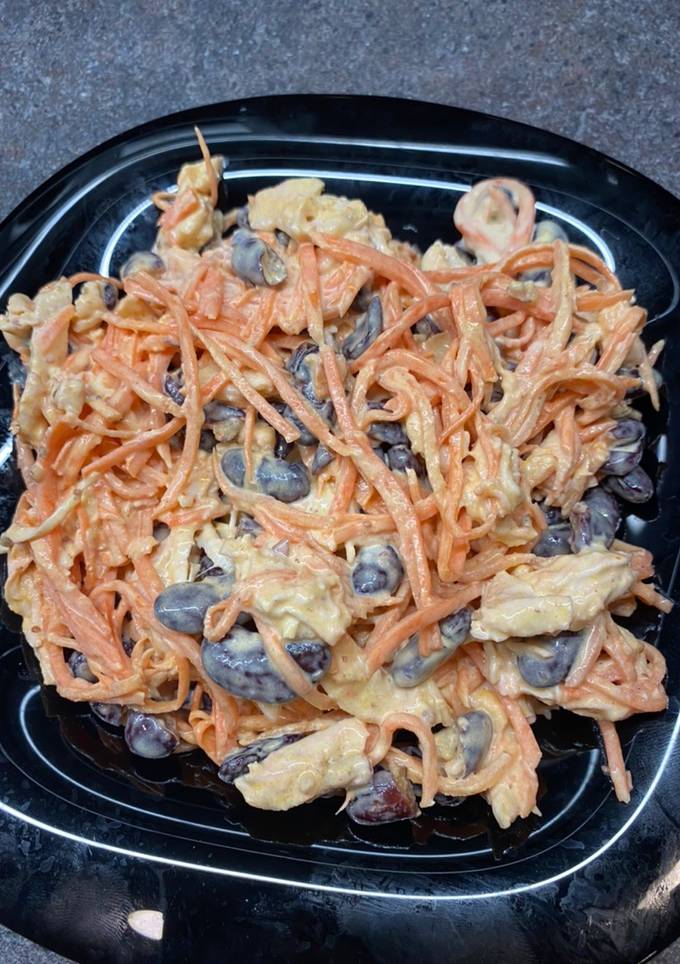 Салат с корейской морковкой
