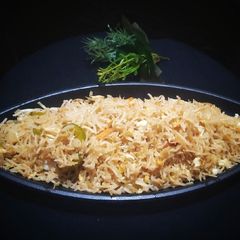 A picture of Egg fried rice.