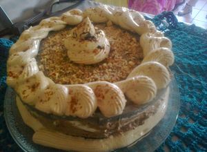 Una foto de Tarta de mousse de 3 chocolates