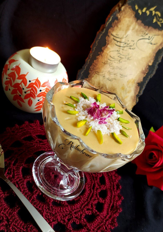 عکسی از دستور فرنی خرما