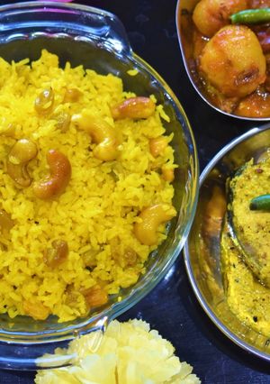 বাসন্তী পোলাও (basanti polau recipe in Bengali) রেসিপির প্রধান ছবি