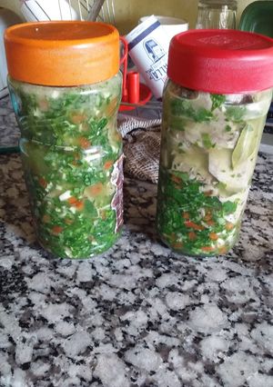 Una foto de Lengua a la vinagreta