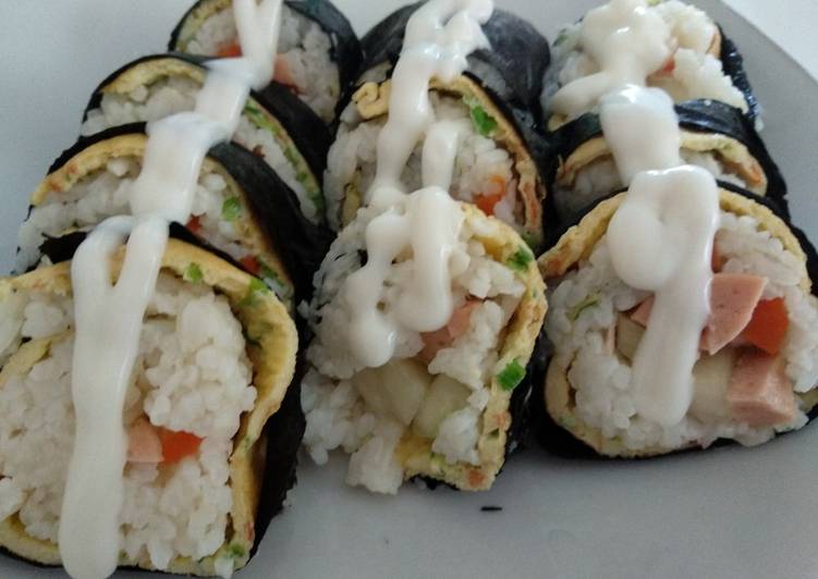 Bagaimana mengolah Sushi Roll/ Gimbap Alamee yang Bikin Ngiler