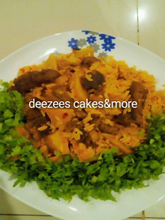 A picture of Cinnamon jellof rice.