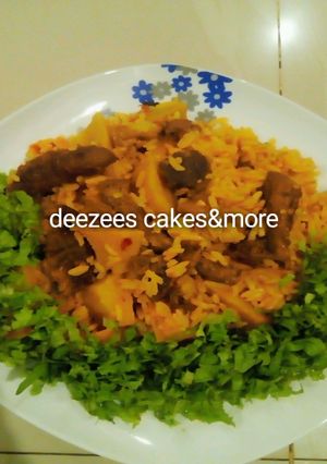 A picture of Cinnamon jellof rice.