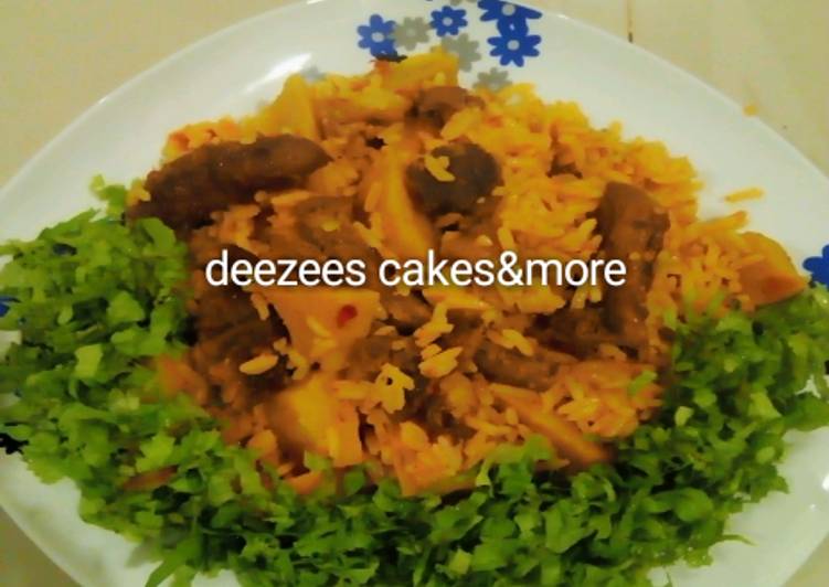 How to Cook Perfect Cinnamon jellof rice This is Secret Recipe  From Homemade !!