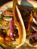 Taco Gobernador con Costra de Queso (Variante)