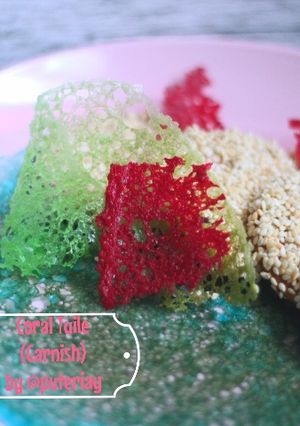 Foto resep Coral Tuile (Garnish)