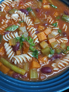 A picture of Italian Minestrone Soup.