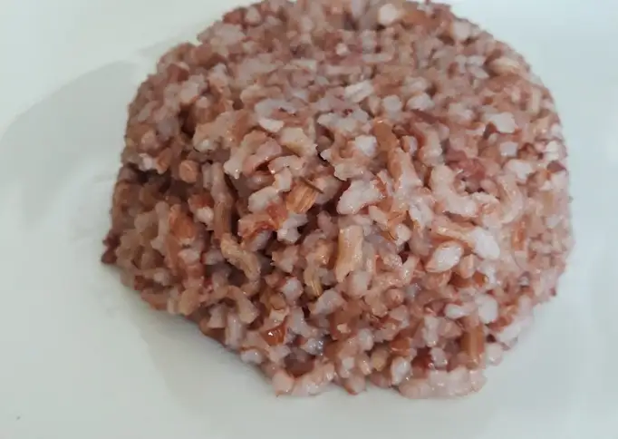 Nasi Merah Pulen masak cepat tanpa rendam