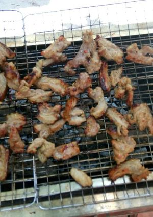 Hình của món NHÍM NƯỚNG CHẤM MẮC KHÉN.