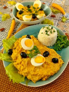 Ají de Gallina - Peruanischer Hühncheneintopf Rezepthauptbild