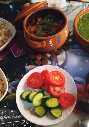 صورة لوصفة ملوخية بالجمبري وشوربة جمبري وطاجن جمبري 🥰