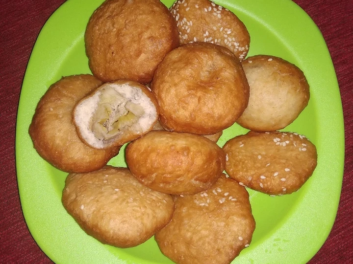 Cara Gampang Menyiapkan Resep 11. Odading Isi Pisang yang Enak Banget Anti Ribet, Mantap Sekali