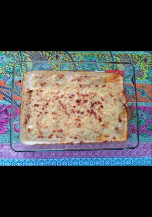 Una foto de Canelones de atún y huevo