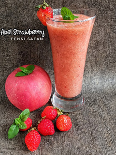 Foto resep Jus Apel Strawberry
