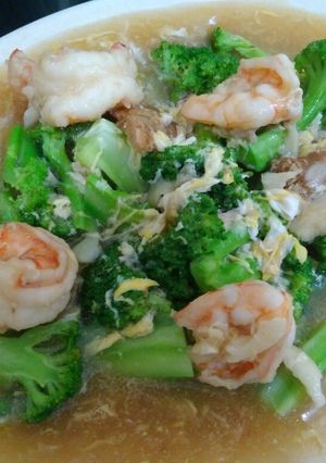Foto resep Udang Cah Brokoli