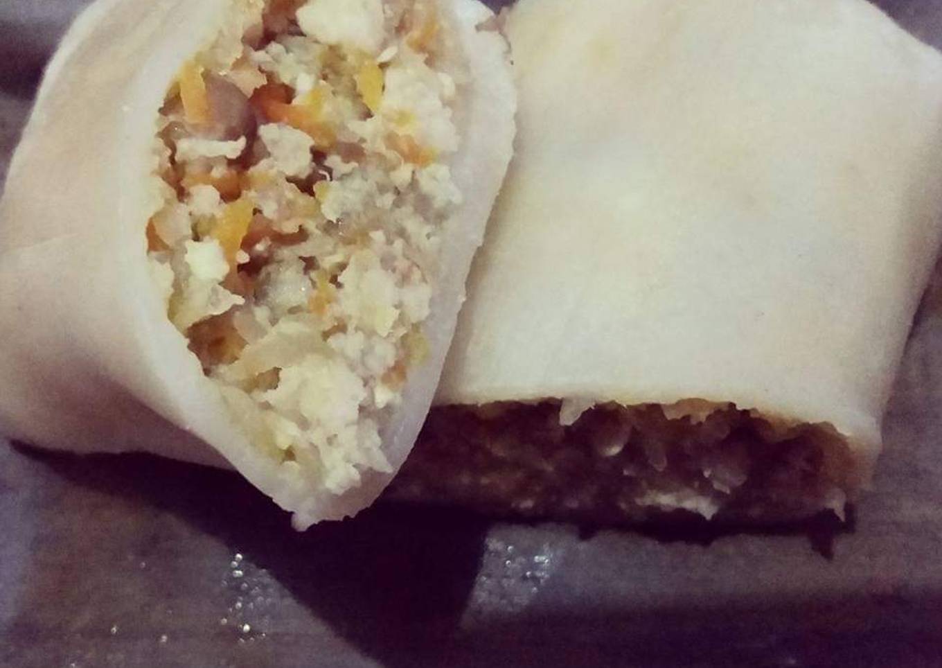 Pepes roti isi ayam sayur (MPasi)