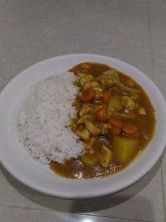 Foto resep Chicken Kare raisu,(chicken kare rice)