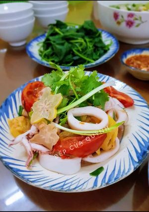 Hình của món Mực ống xào.