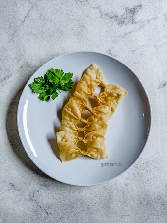 Cara Simple Menyiapkan Resep  Pangsit Goreng Pita yang Enak Banget, Enak