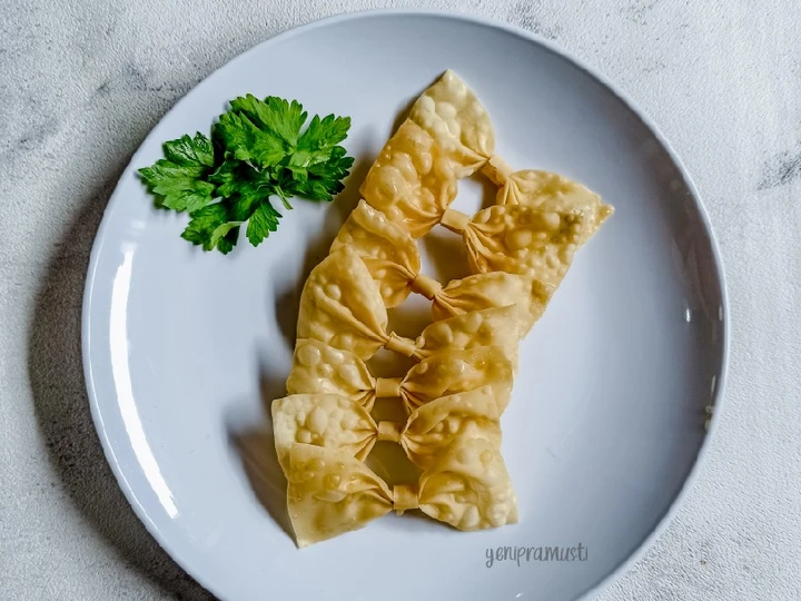 Cara Simple Menyiapkan Resep  Pangsit Goreng Pita yang Enak Banget, Enak