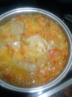 Una foto de Atún con Fritada de Verduras