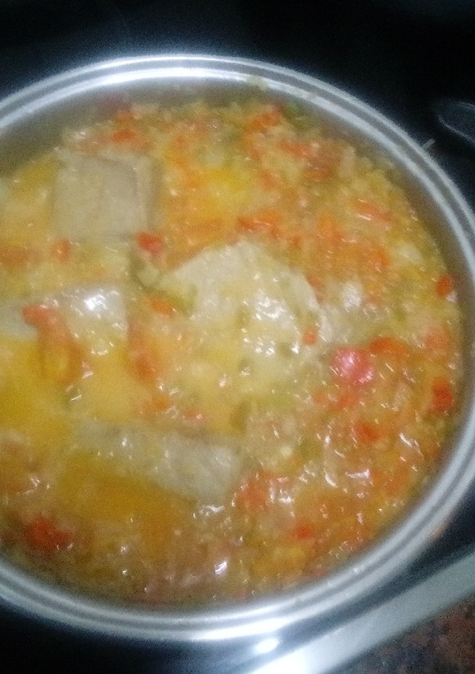 Una foto de Atún con Fritada de Verduras