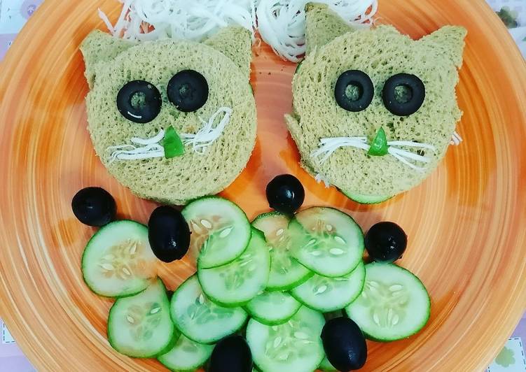 Cucumber and cheese sandwich