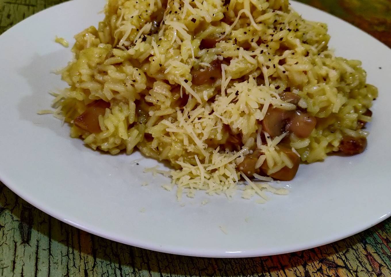 Risotto de setas y champiñones