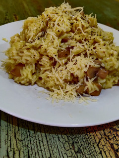 Una foto de Risotto de setas y champiñones