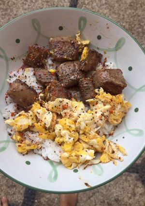Foto resep Tenderloin Cube Rice Bowl
