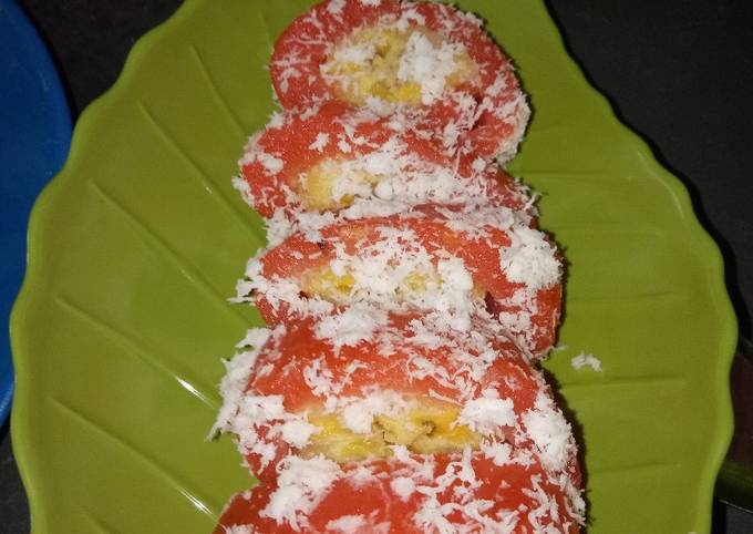 Kue singkong isi pisang