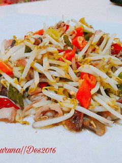 Foto resep Tumis tauge cumi asin